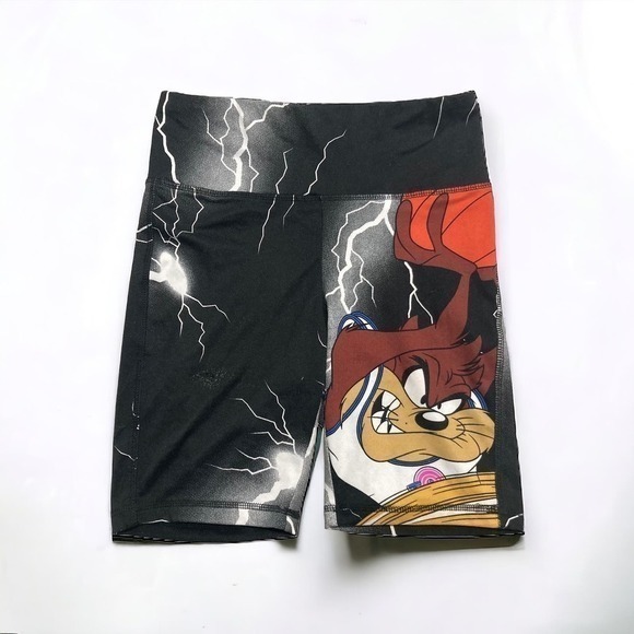 Space Jam Compression Shorts Womens Small Black‎ S - Picture 1 of 11